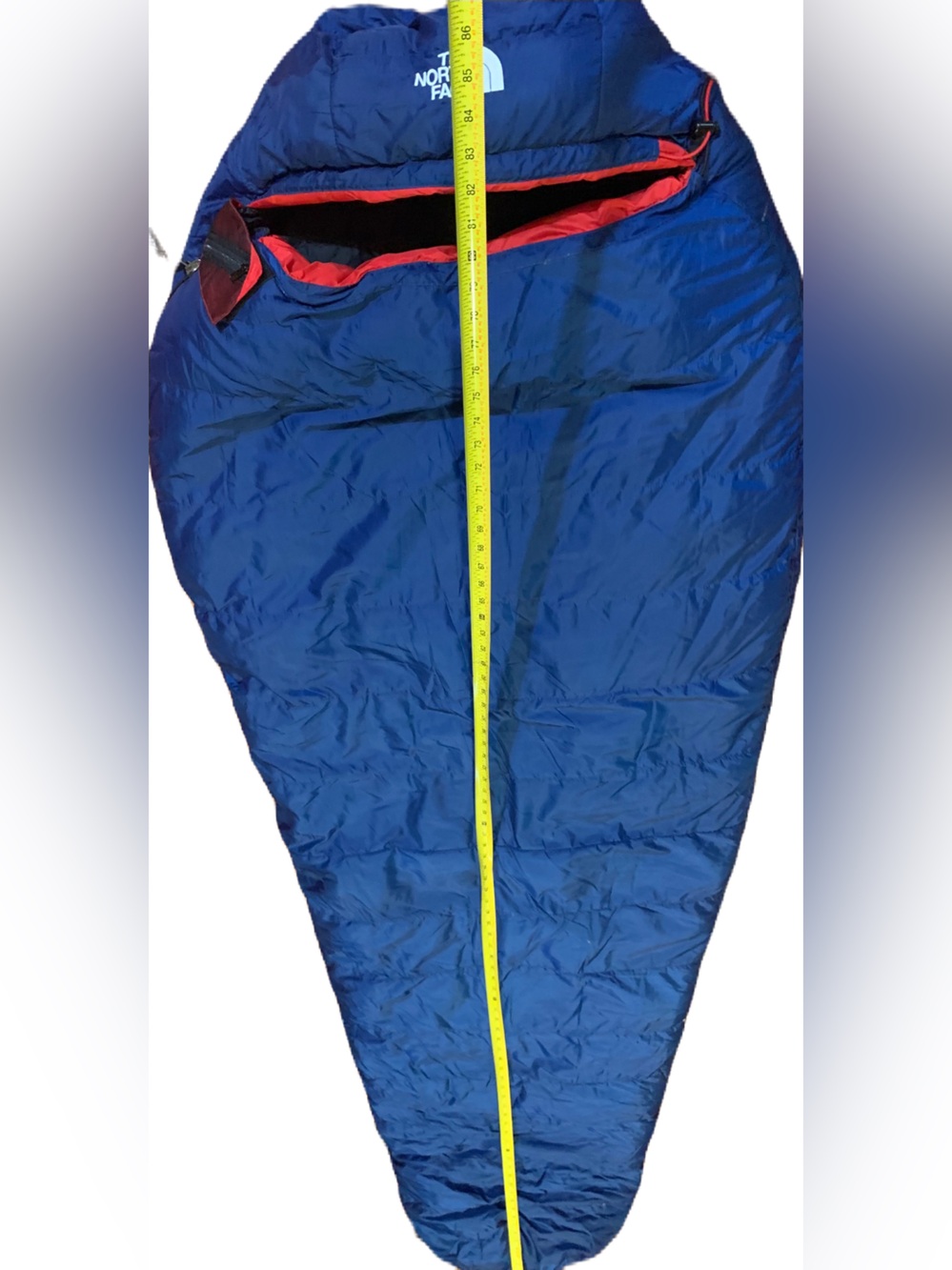 North Face Blue Kazoo 600 Sleeping Bag.EUC Large RN 61661. Royal Blue-Red. - Picture 13 of 14